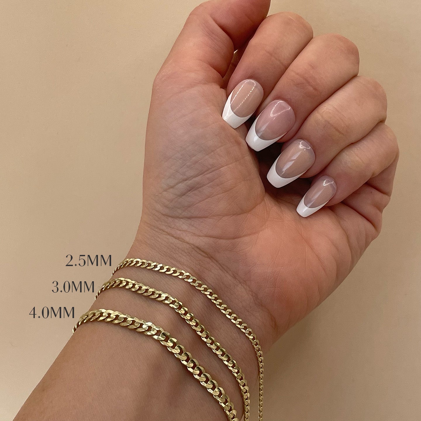 4.0MM Flat Curb Bracelet - Saints Gold Co.