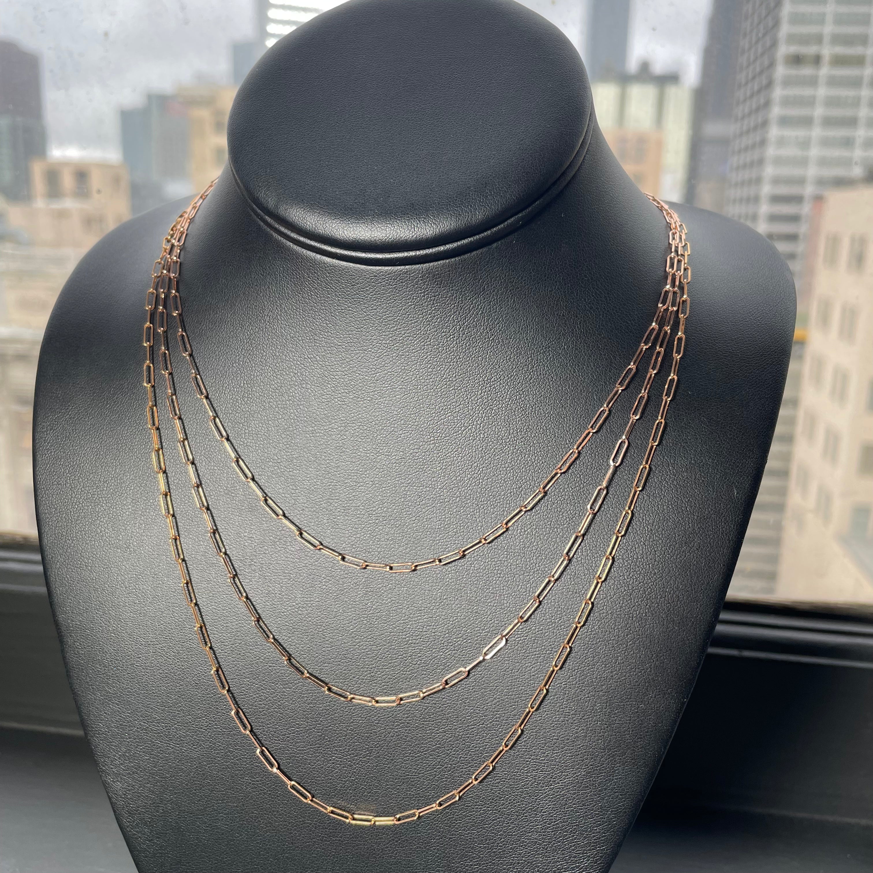 2.0MM Solid Paperclip Chain - Saints Gold Co.