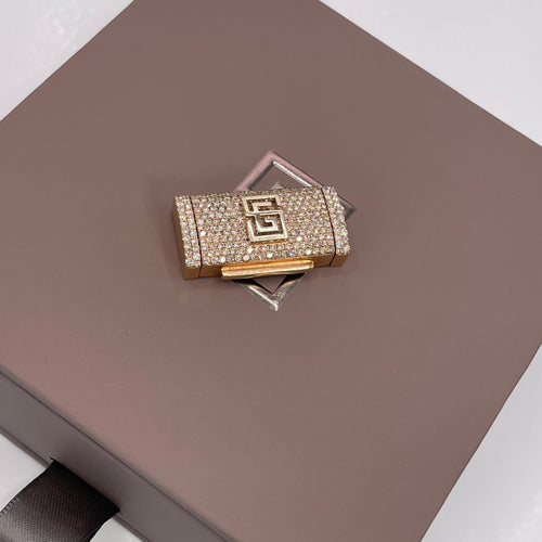 12MM Branded Saints Gold Box Lock (Final Sale)