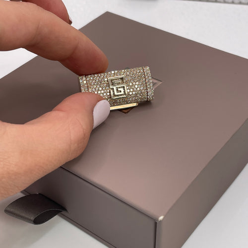 12MM Branded Saints Gold Box Lock (Final Sale)