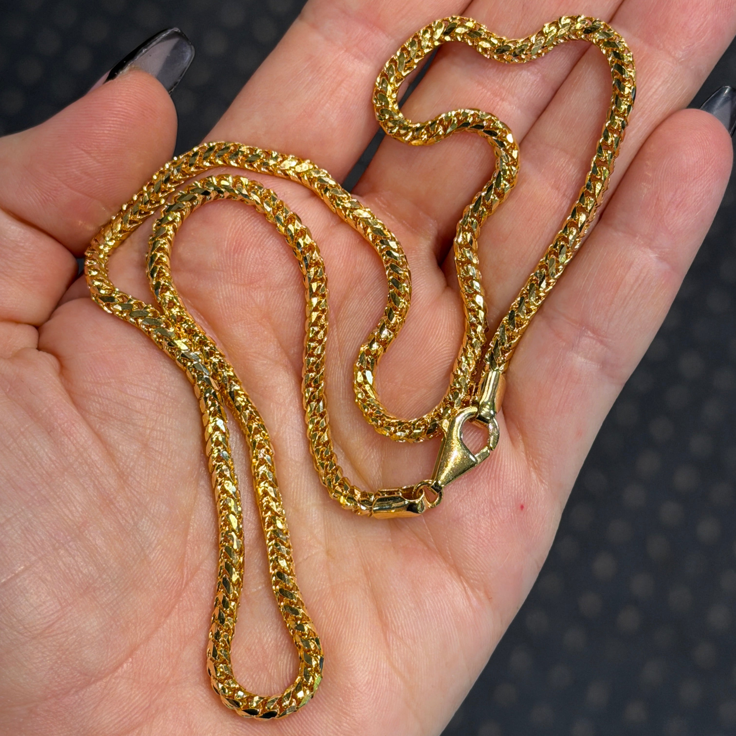 USA Foxtail Franco Chain (Diamond Cut) - Saints Gold Co.
