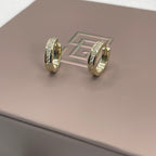 13MM Men's Channel Round Diamond Hoops (Final Sale)