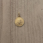 12MM Textured Jesus Round Pendant (Final Sale)