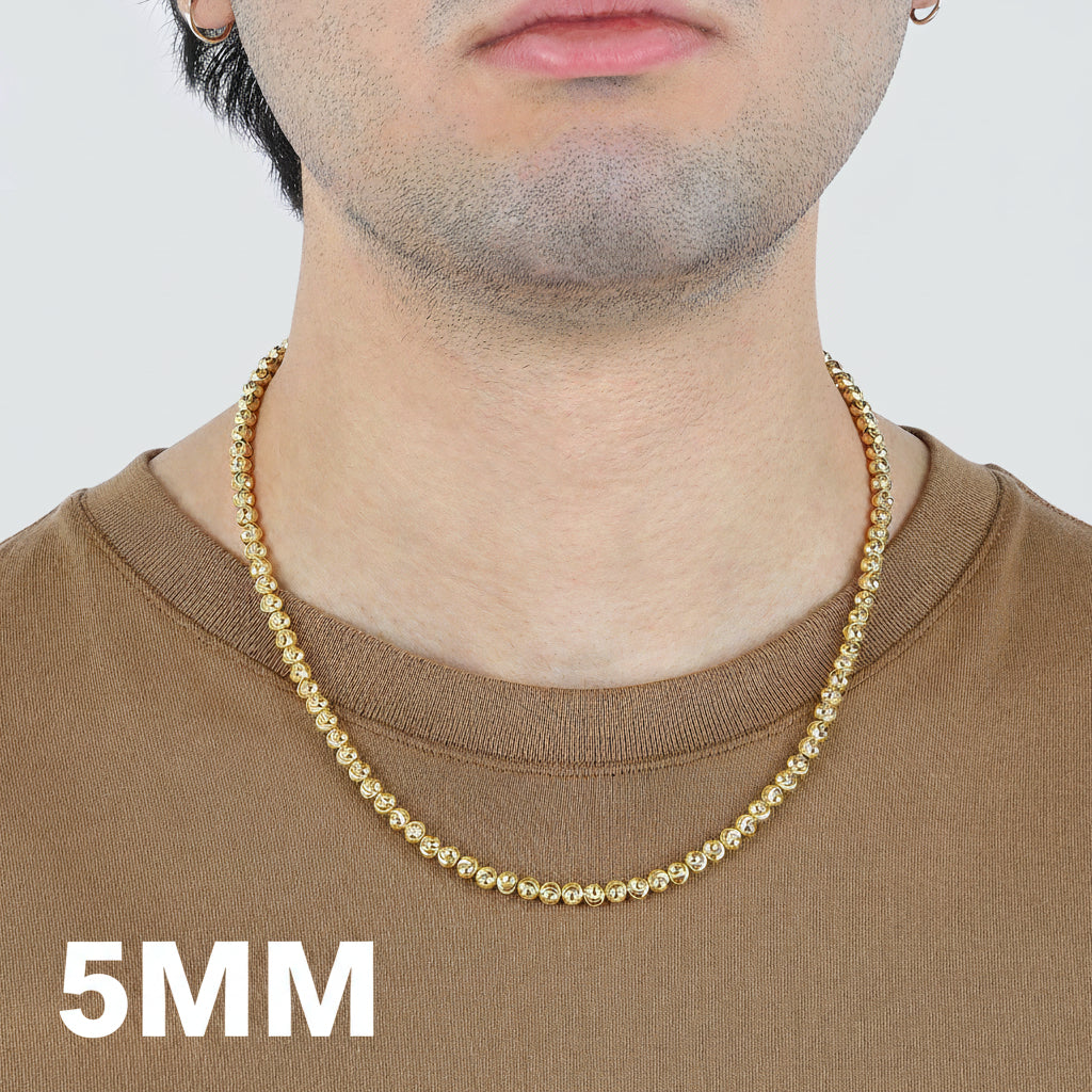 18K Moonbead Chain