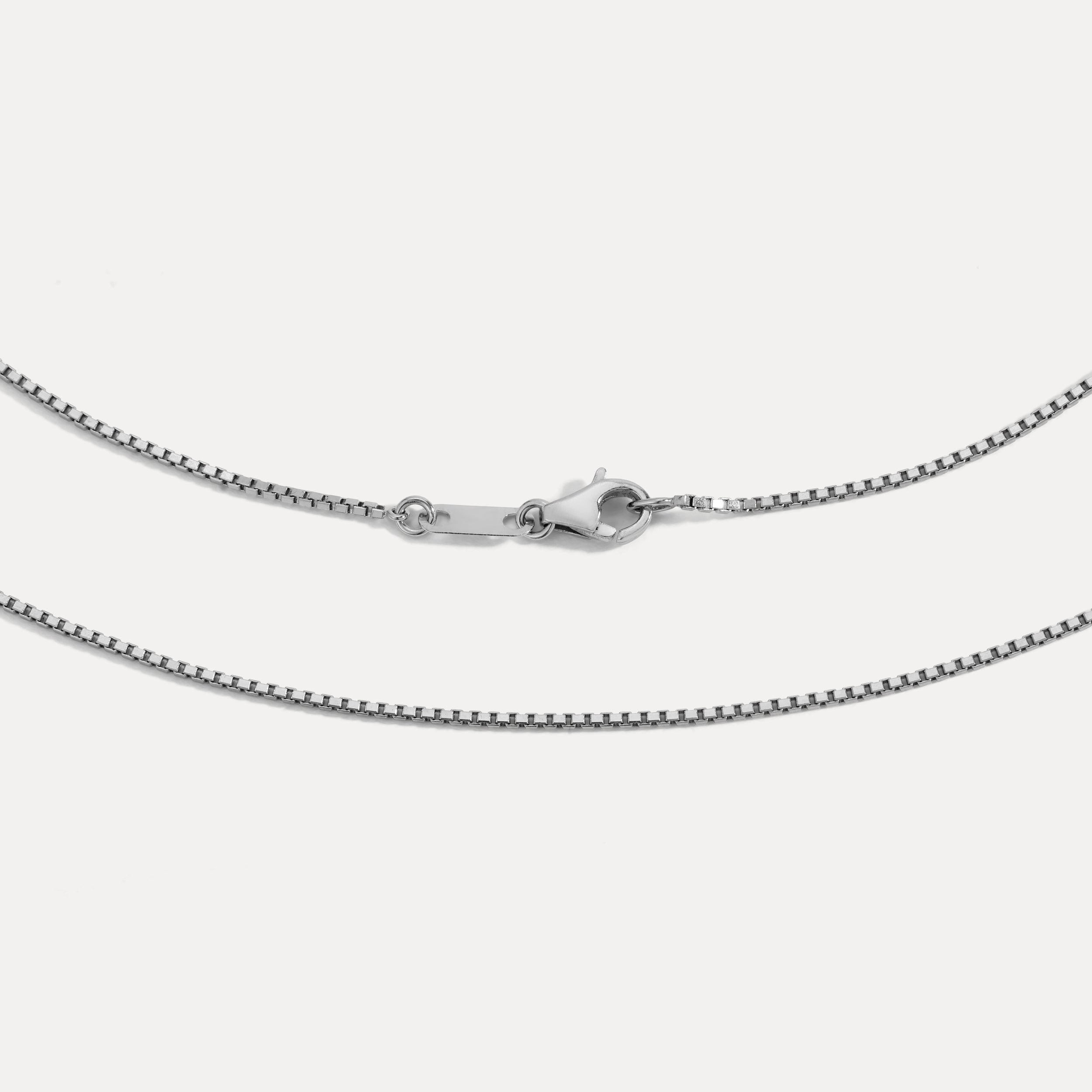 0.9MM Box Chain (Platinum)
