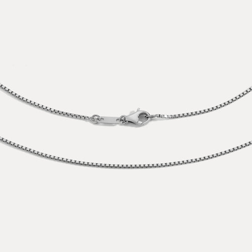 0.9MM Box Chain (Platinum)