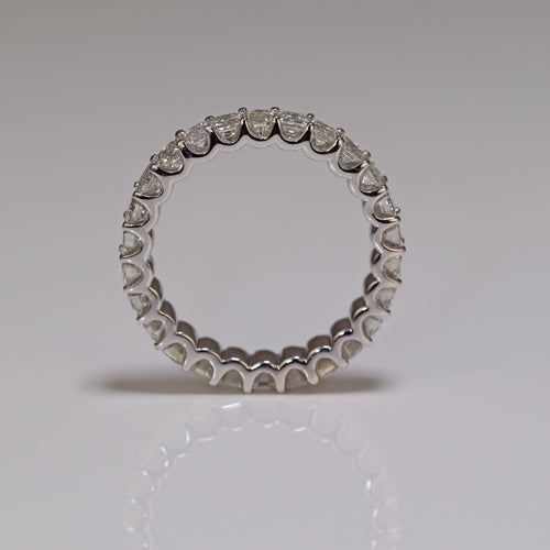 white gold ring with diamonds eternity ring 