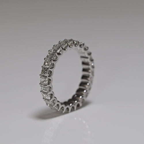 white gold ring with diamonds eternity ring 