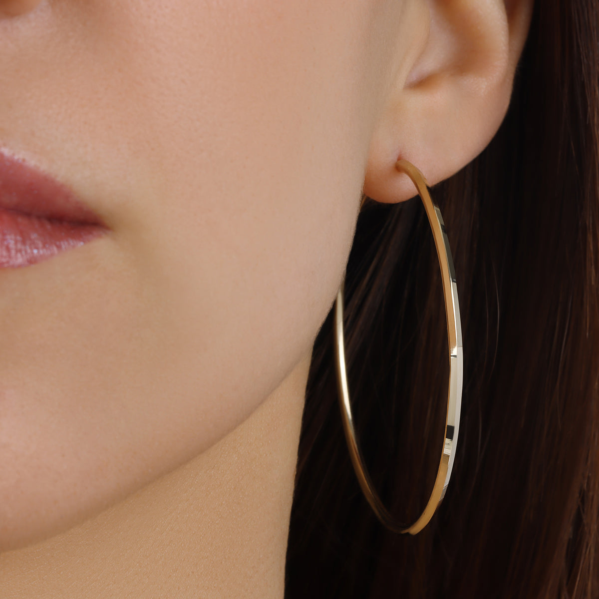 2.0MM Mirror Cut Endless Hoops - Saints Gold Co.