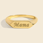Narrow Signet Ring - Saints Gold Co.
