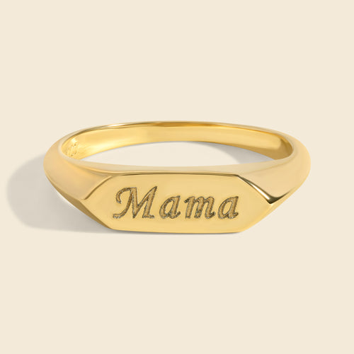 Narrow Signet Ring - Saints Gold Co.