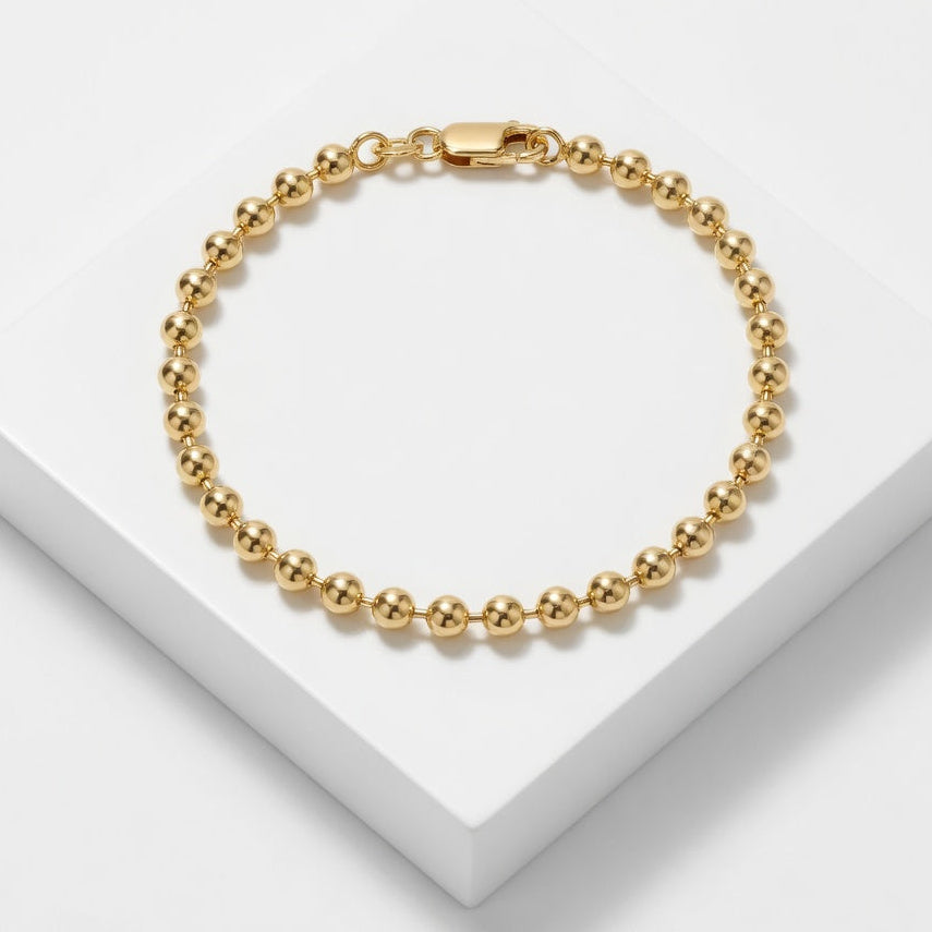 14K Ball Bracelet