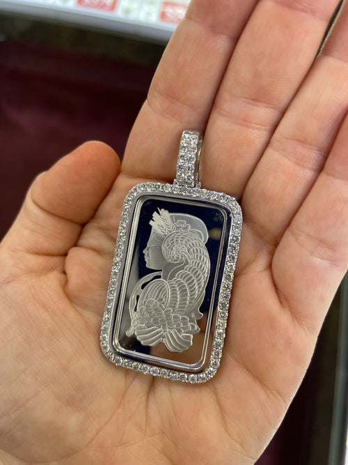 Credit Suisse Platinum 999.5 Pamp Diamond Bezel