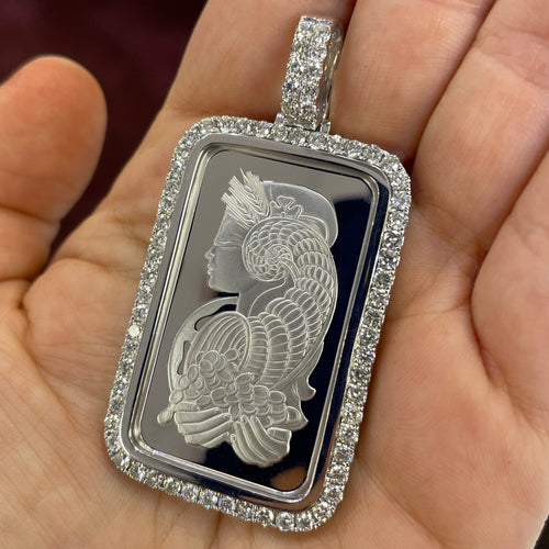 Credit Suisse Platinum 999.5 Pamp Diamond Bezel