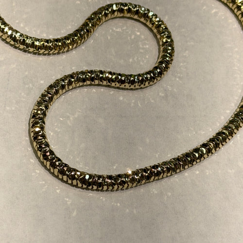Crystal Cut Snake Chain