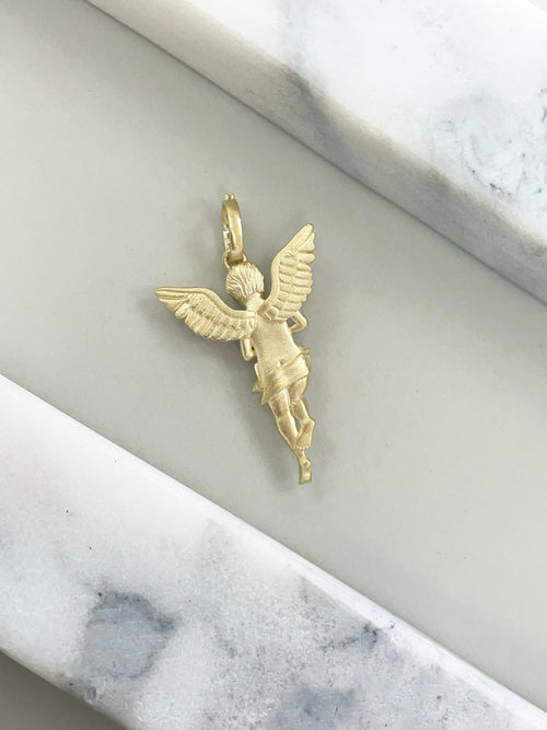 Saints Gold Diamond Angel Pendant