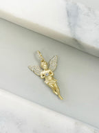 Saints Gold Diamond Angel Pendant