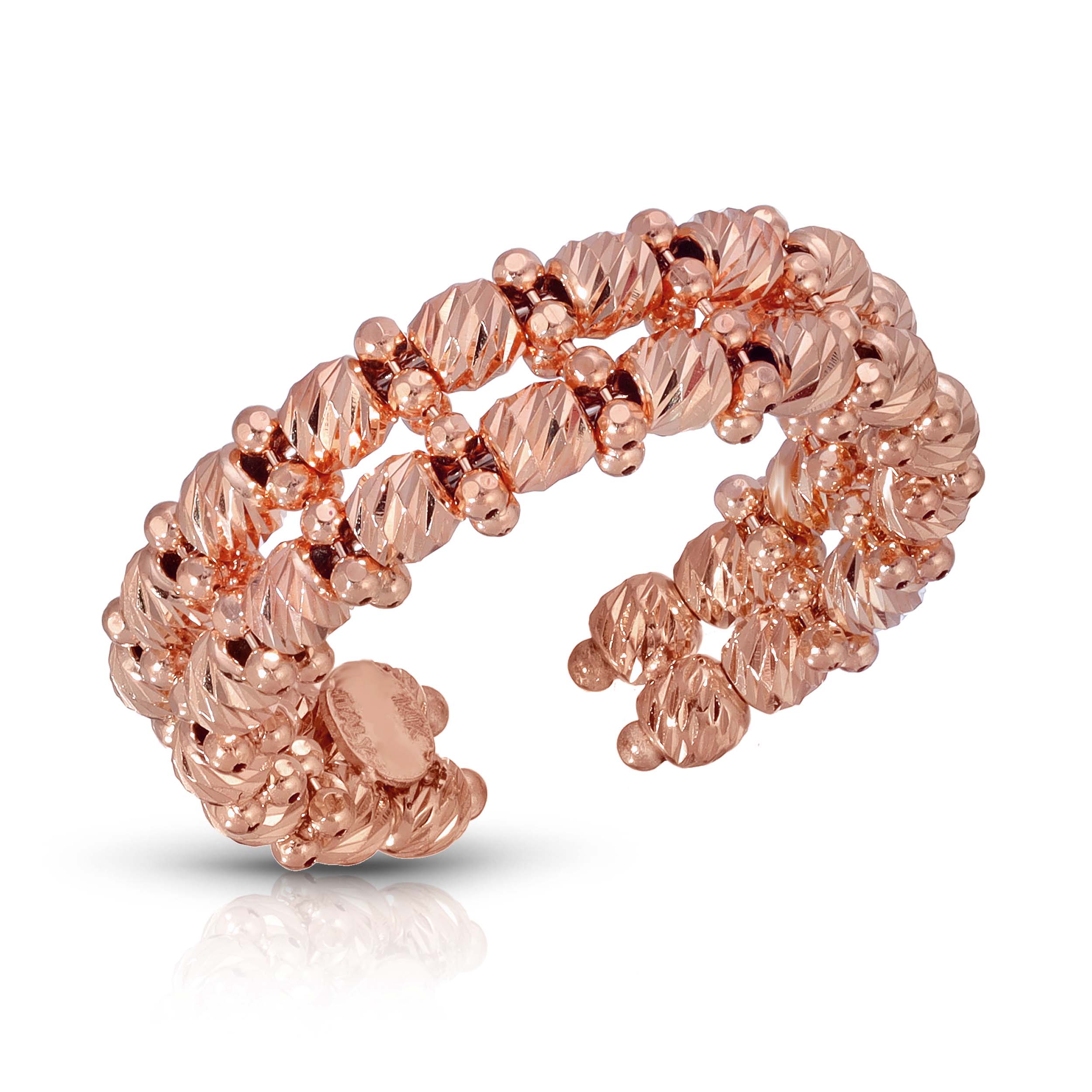 Moonbead Ring 2 Row - Saints Gold Co.