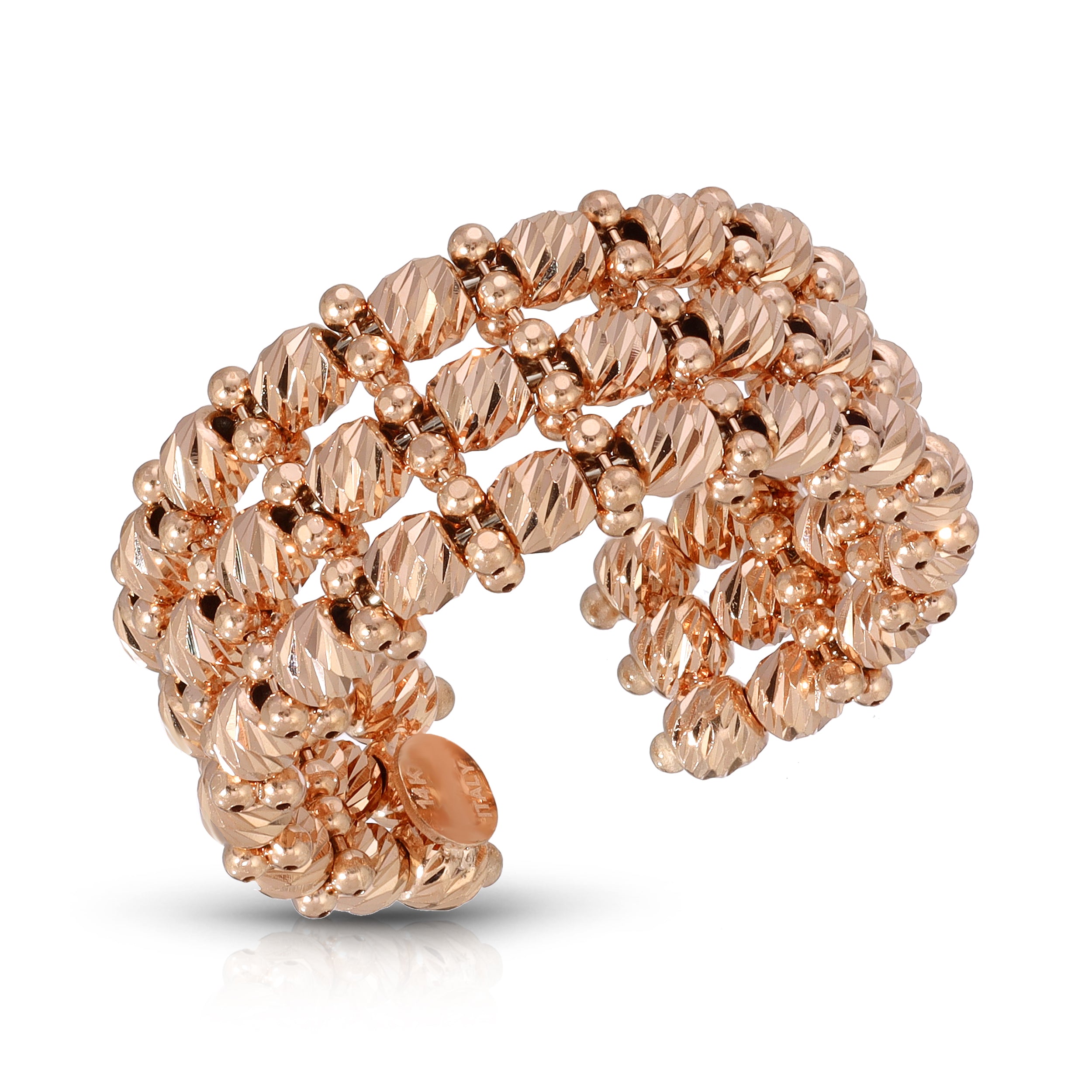 Moonbead Ring 3 Row - Saints Gold Co.