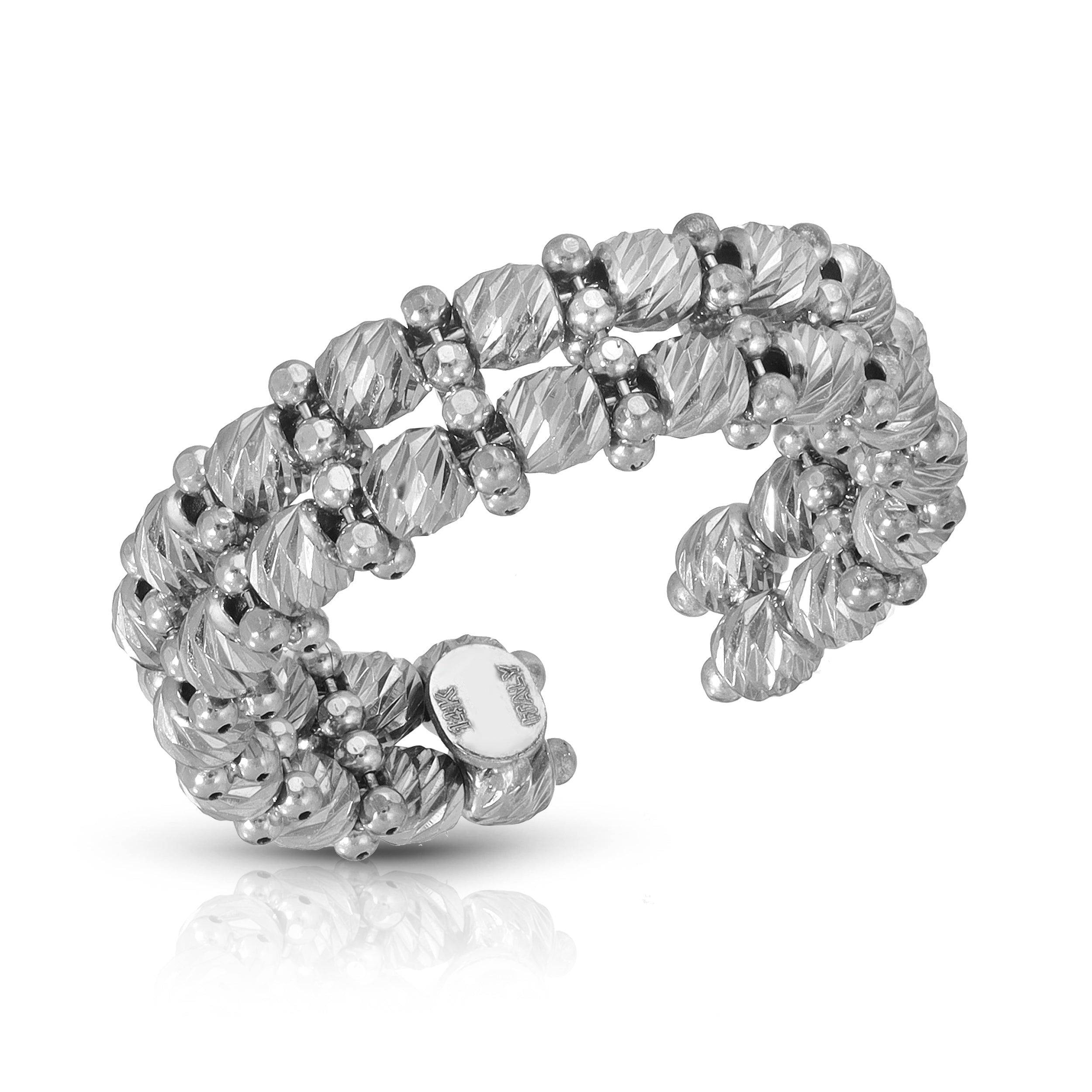 Moonbead Ring 2 Row - Saints Gold Co.