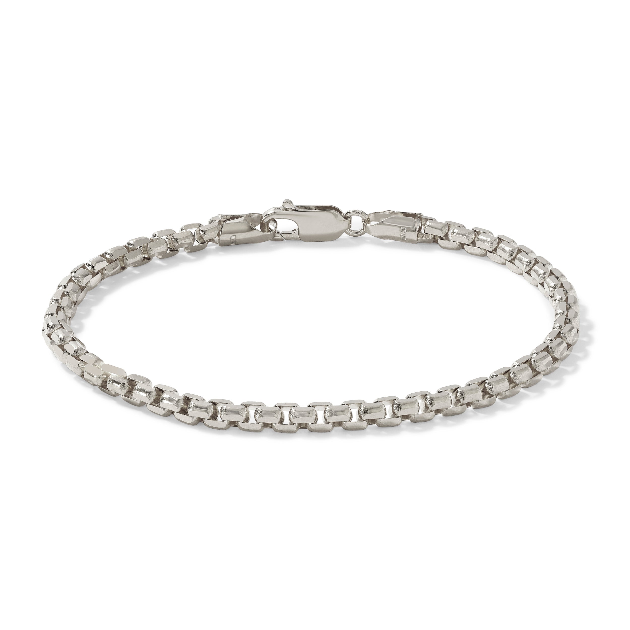 14K Multi-Faceted Box Bracelet (Solid Gold)