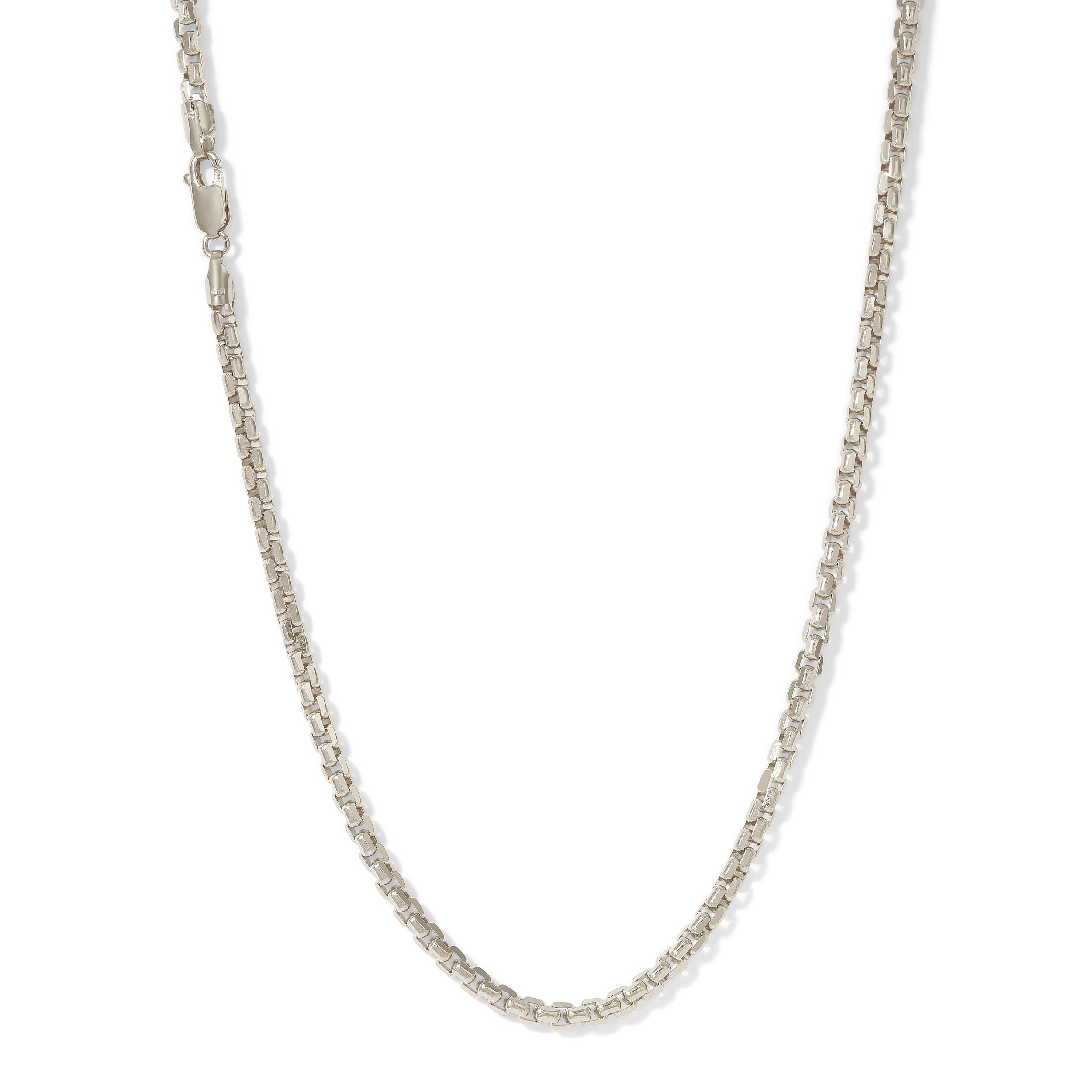 ネックレス・ペンダント Golden Chain Necklace 3 3.5MM Multi-Faceted Box Chain – Saints Gold