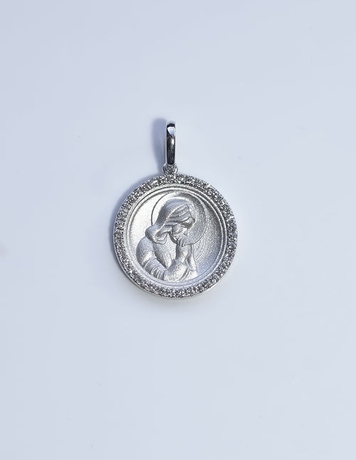 Prayer Natural Diamonds Pendant