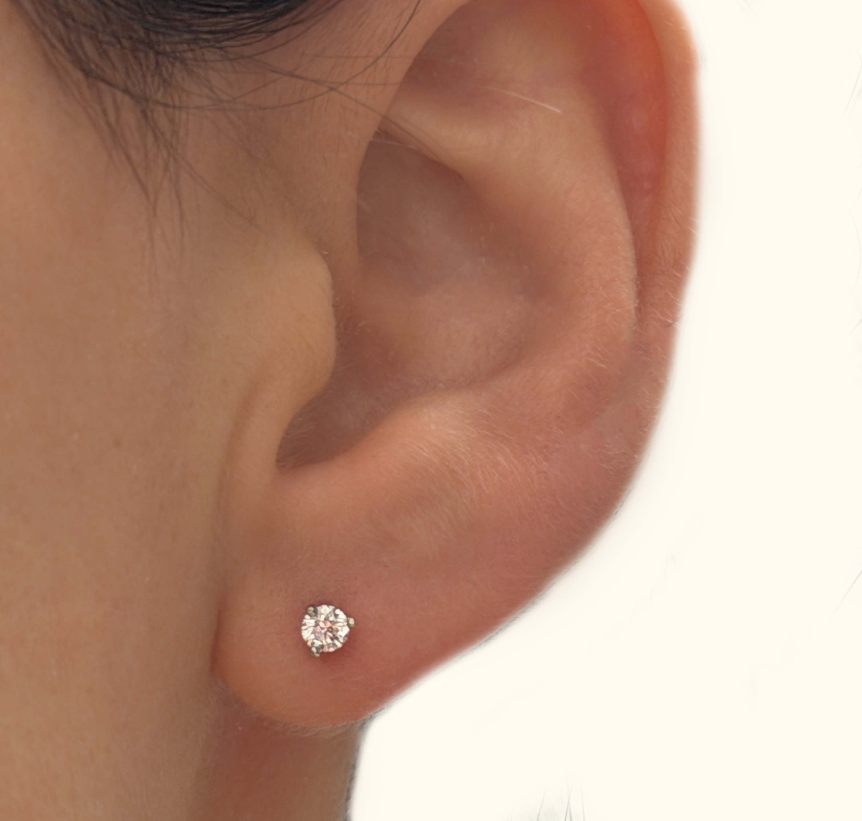 3MM Platinum Diamond Studs PT950 - Saints Gold Co.