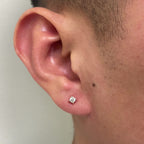 Mens Natural VS Diamond Stud Earring