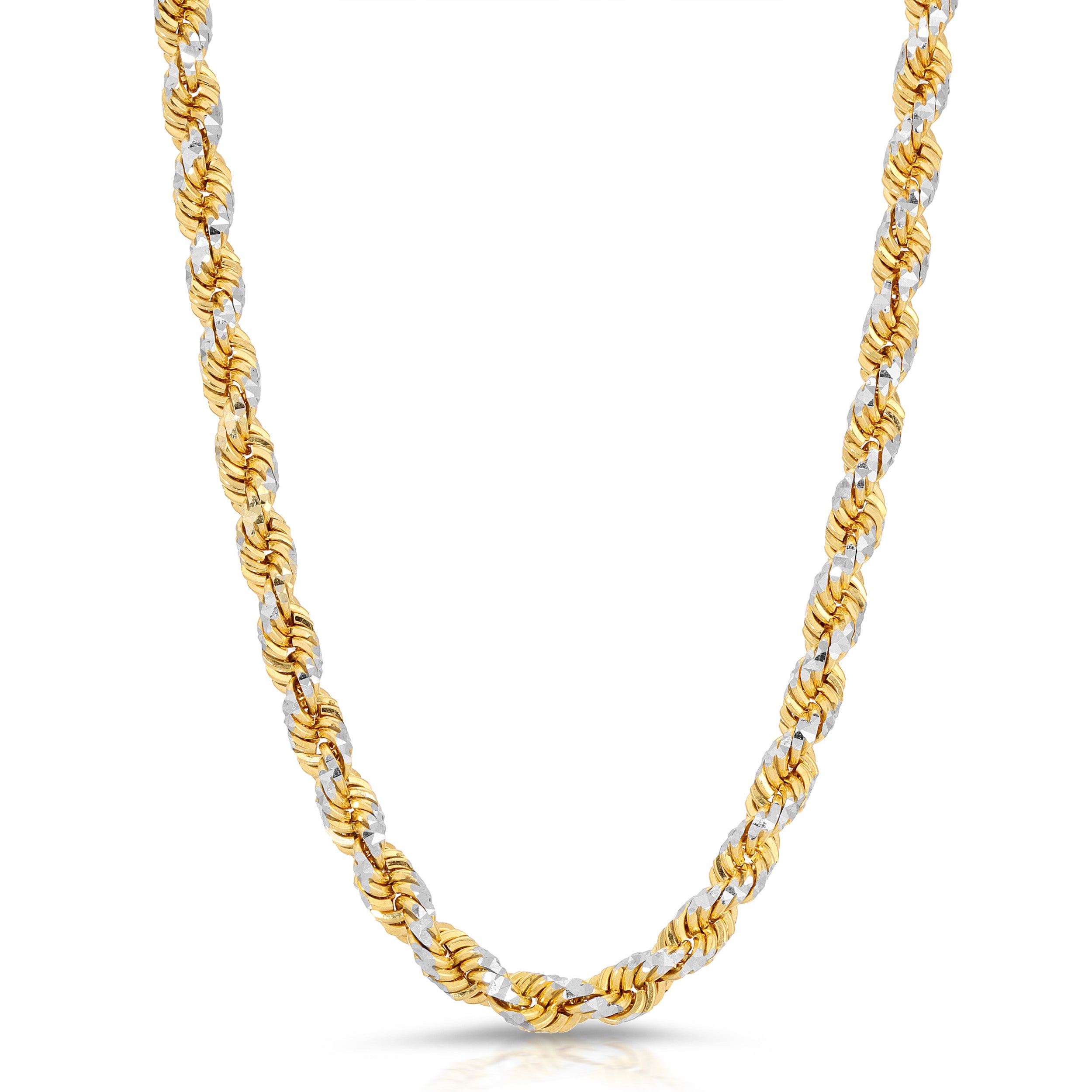 14K Prism Rope Chain (Solid Gold) - Saints Gold Co.