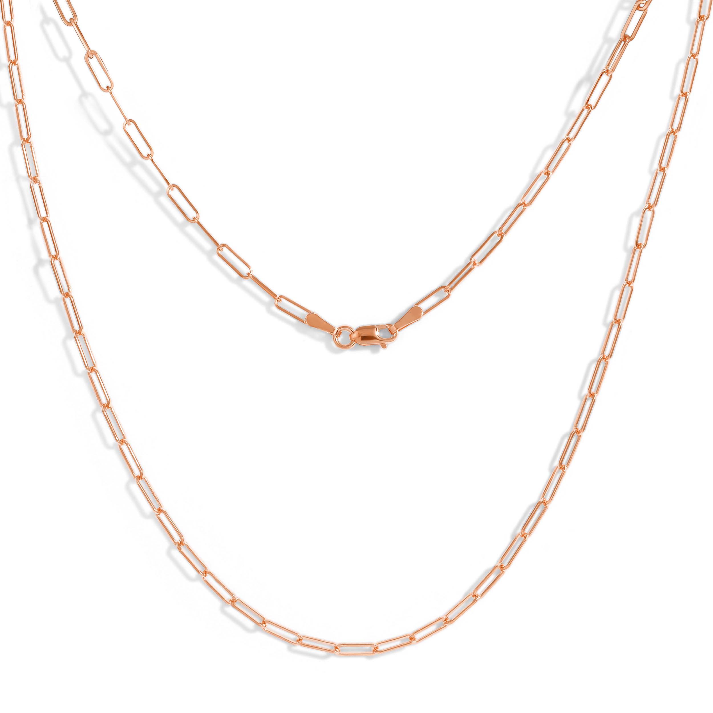 2.0MM Solid Paperclip Chain - Saints Gold Co.