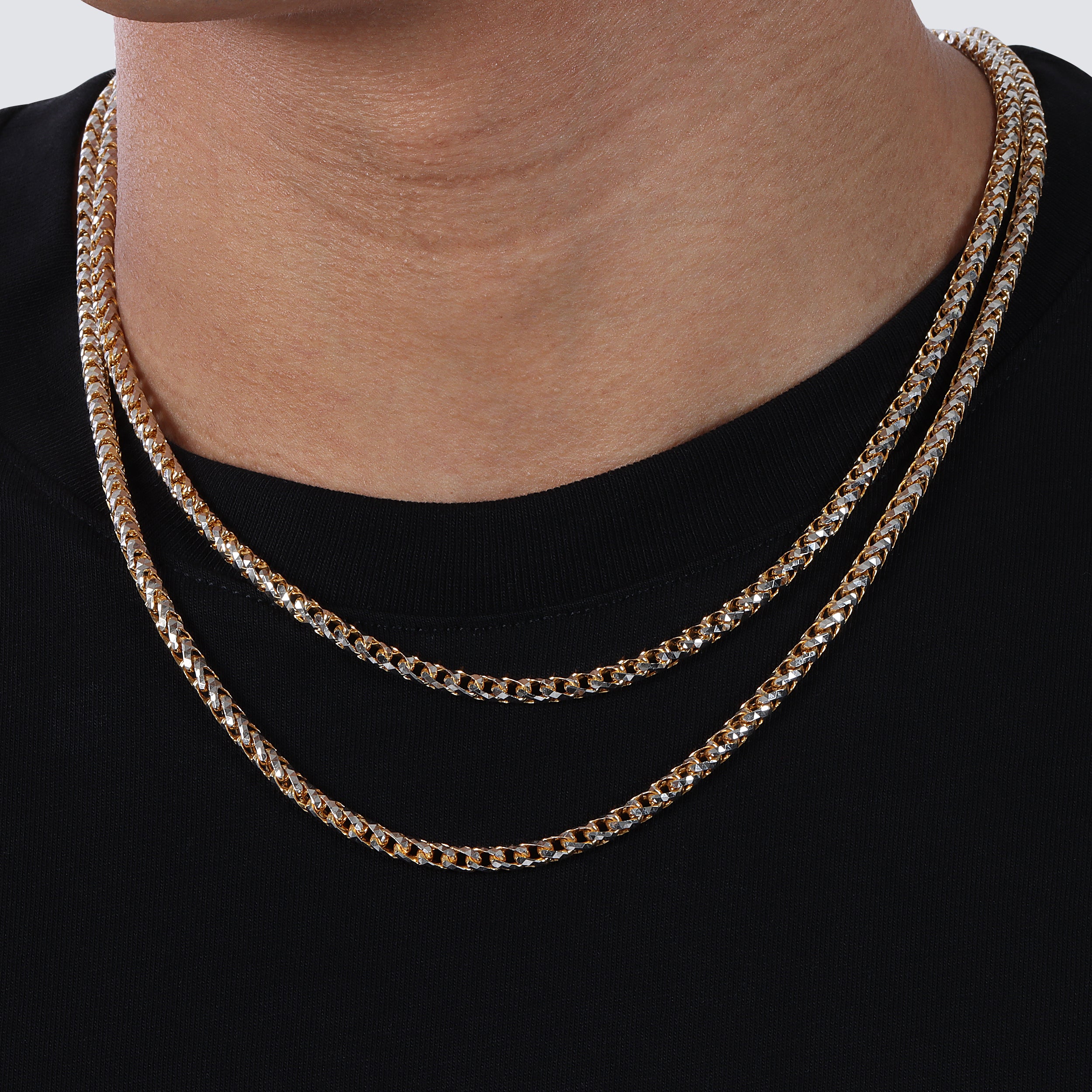 14K Saint Franco Chain Two-Tone - Saints Gold Co.