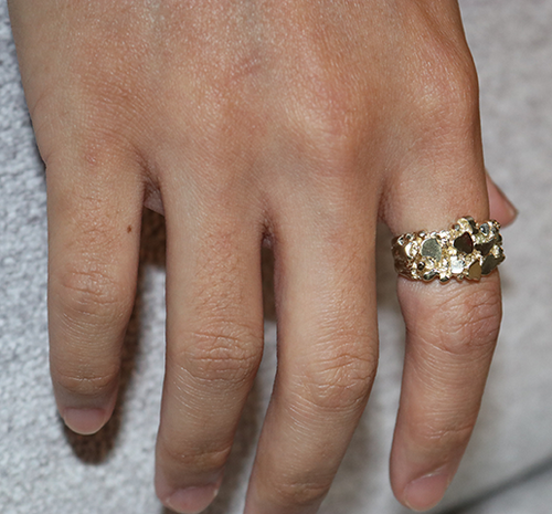 Large Nugget Ring (Solid Gold) - Saints Gold Co.