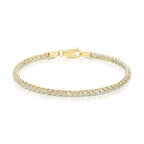 3mm rose gold saint franco prism cut bracelet solid 14k gold