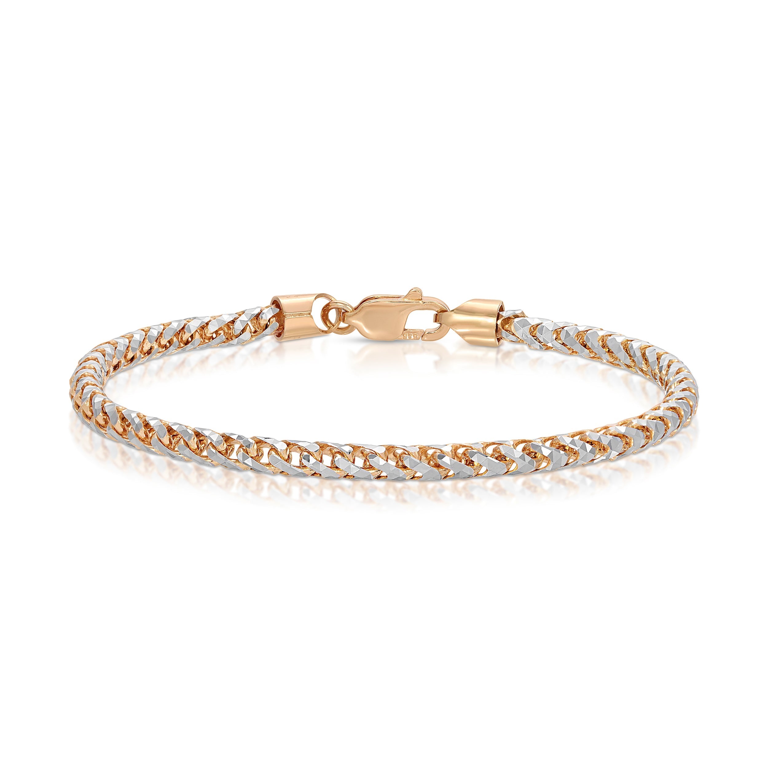 Rose gold deals franco bracelet