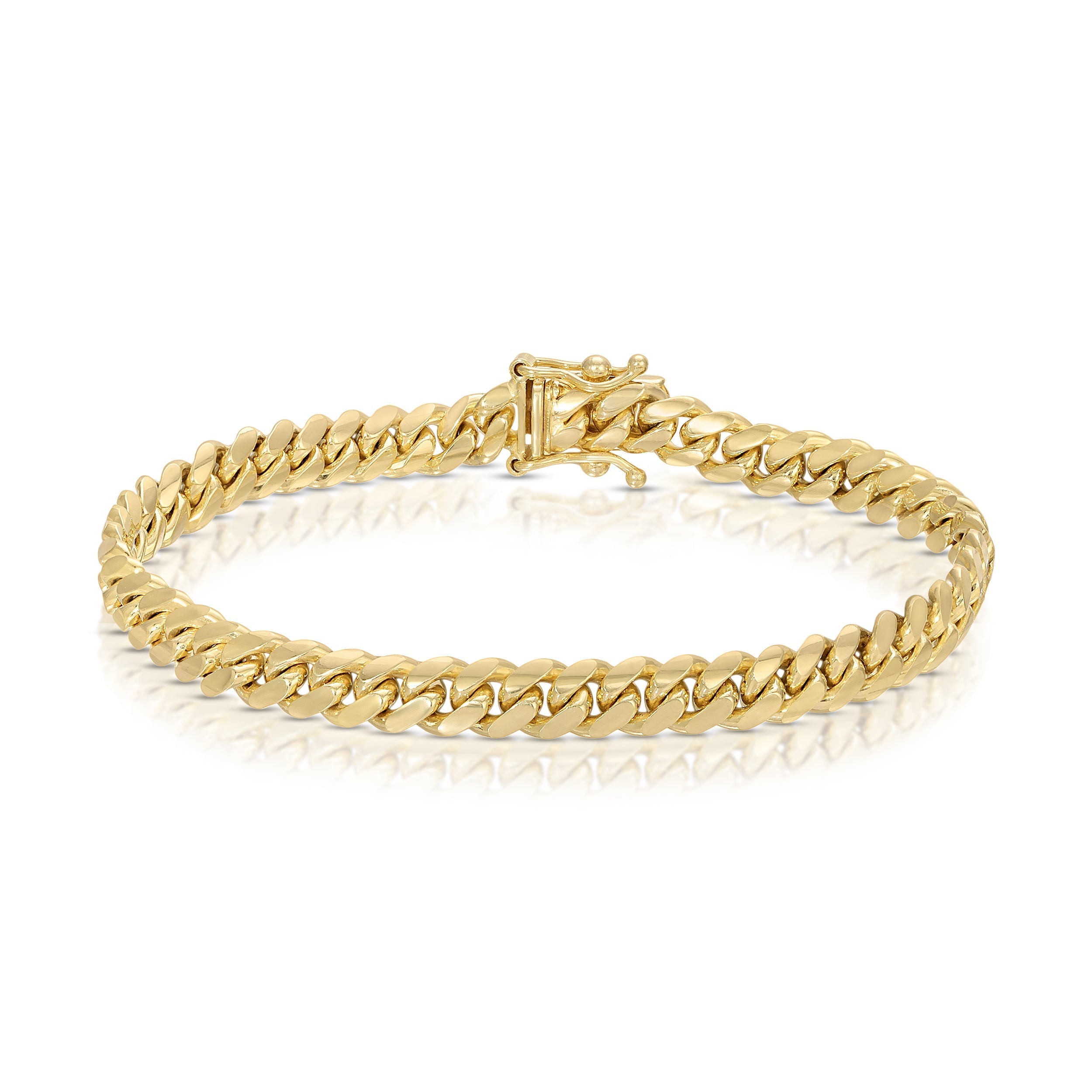 5MM Miami Cuban Bracelet - Saints Gold