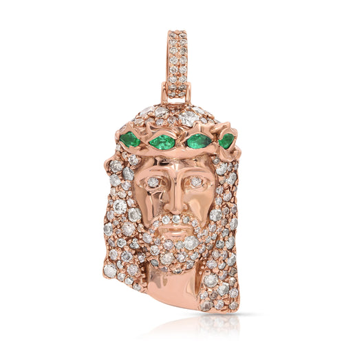 Bejeweled Jesus Piece - Saints Gold Co.