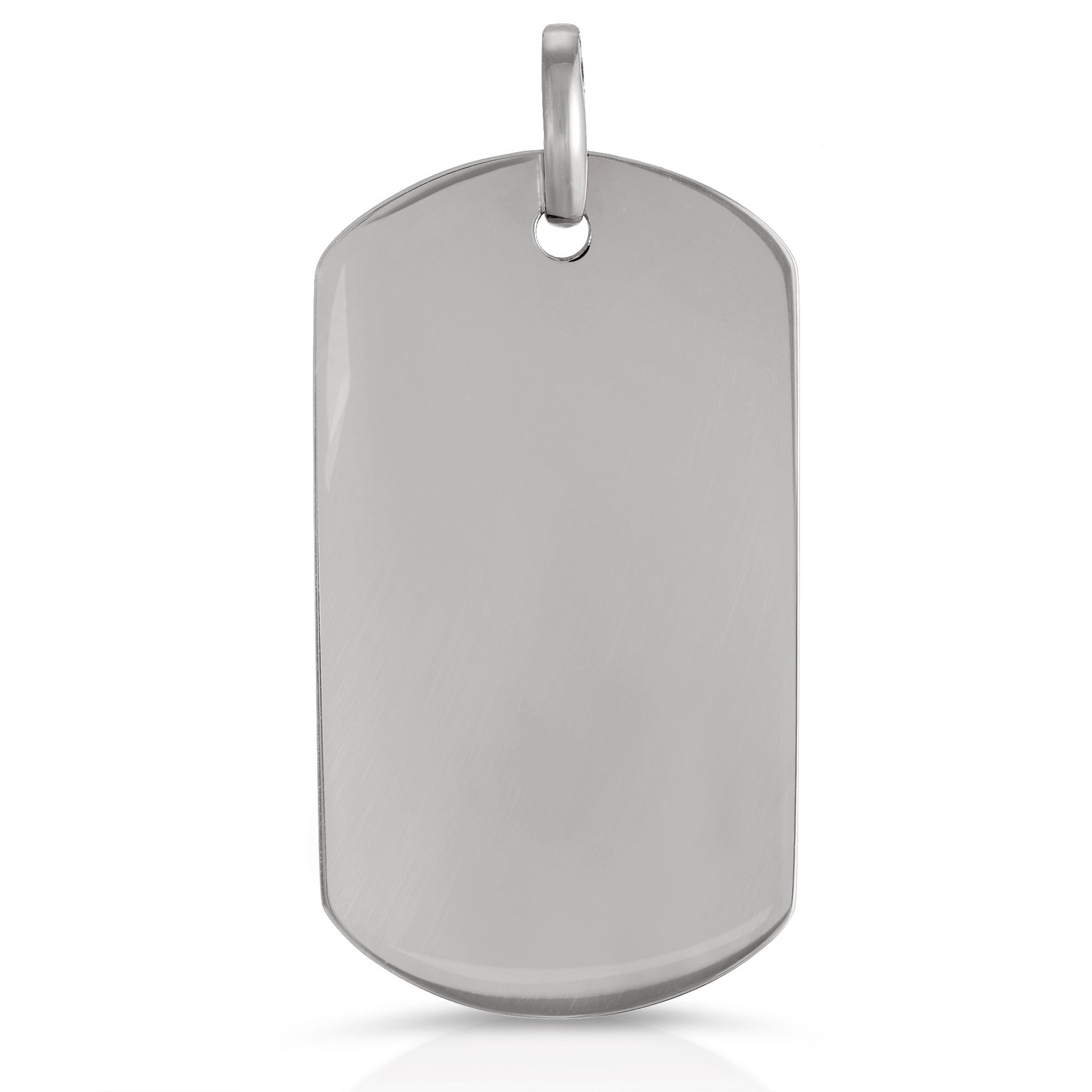 White gold dog sales tags